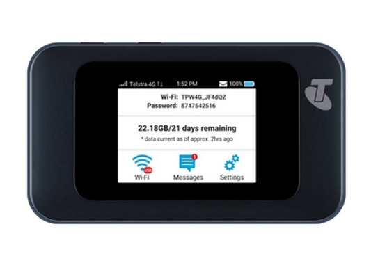 Telstra Pre-Paid 4GX Wi-Fi Hotspot – Blue (MF985T)