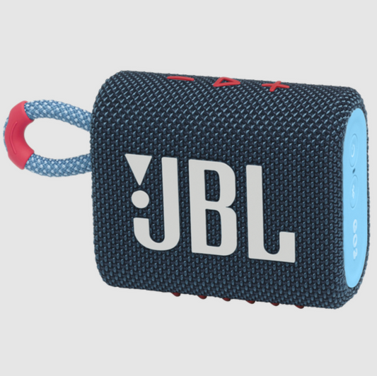 JBL Go 3 Portable Waterproof Speaker - Blue / Pink