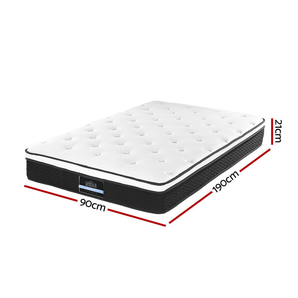 Giselle Bedding 21cm Mattress Euro Top Single