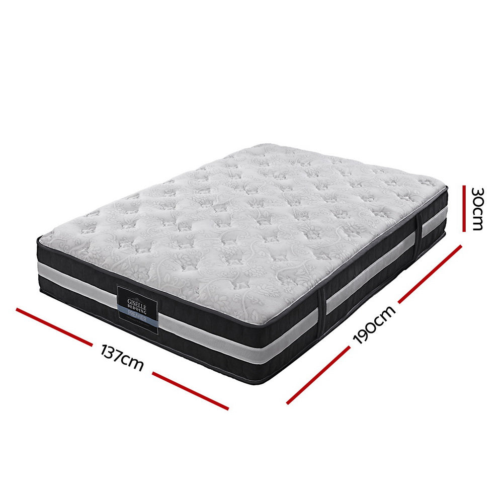 Giselle Bedding 30cm Mattress Pocket Spring Double