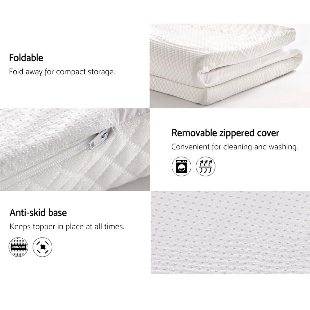 Giselle Bedding Memory Foam Mattress Topper 8cm King