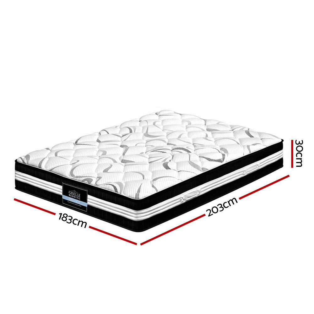 Giselle Bedding 30cm Mattress Medium Firm King