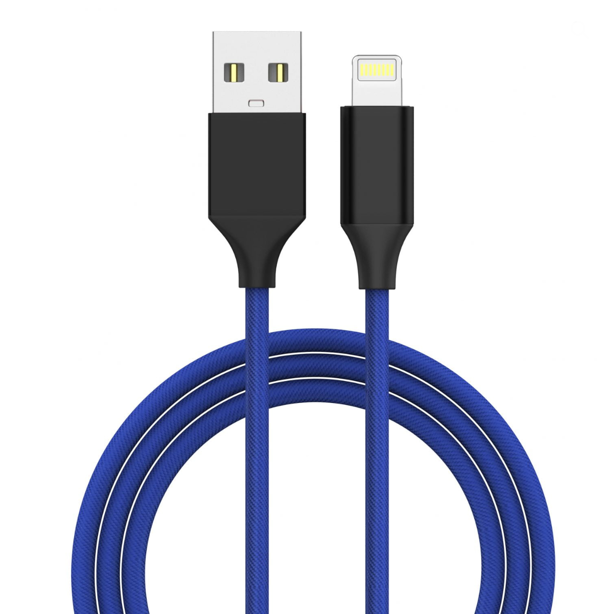 Techano - iPhone Nylon Braided MFI Lightning Cable - Fancy Blue