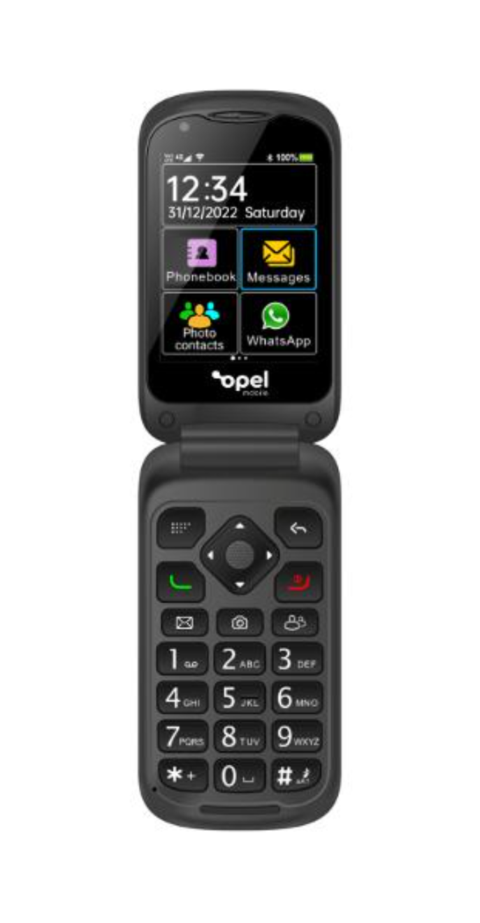 Opel 4G Mobile Touch Flip - Black