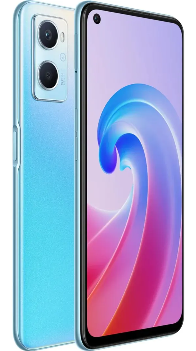 Oppo A96 (4G Dual Sim 128GB 6.6" Screen) Sunset Blue - NFC Enabled