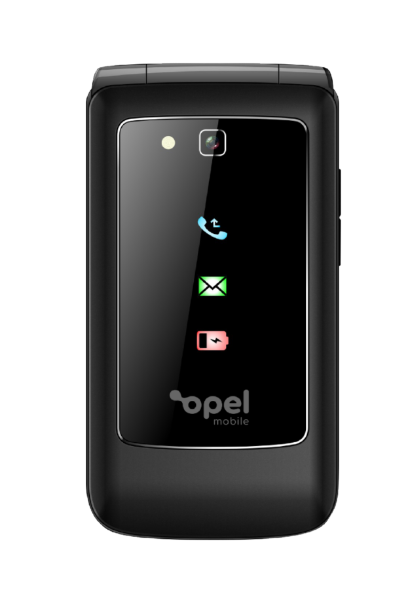 Opel 4G FlipX Mobile with Charging Cradle Black