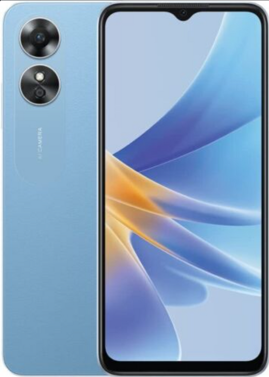 Oppo A17 (4G Dual Sim 64GB 6.56″ Screen) Lake Blue