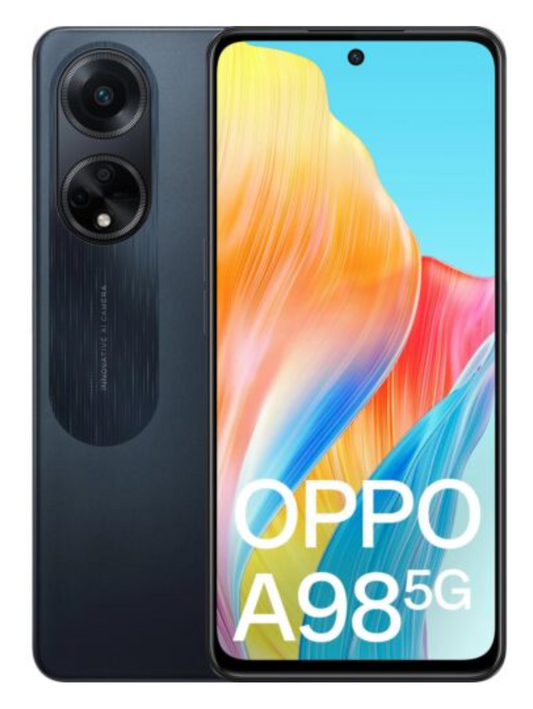 Oppo A98 (5G Dual Sim 256GB 6.72″ Screen) Cool Black - NFC Enabled