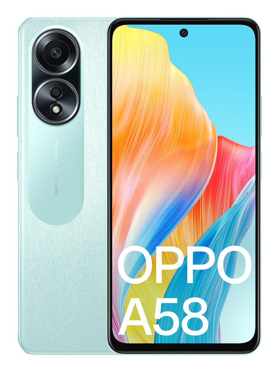 Oppo A58 (4G Dual Sim 128GB 6.72″ Screen) Dazzling Green