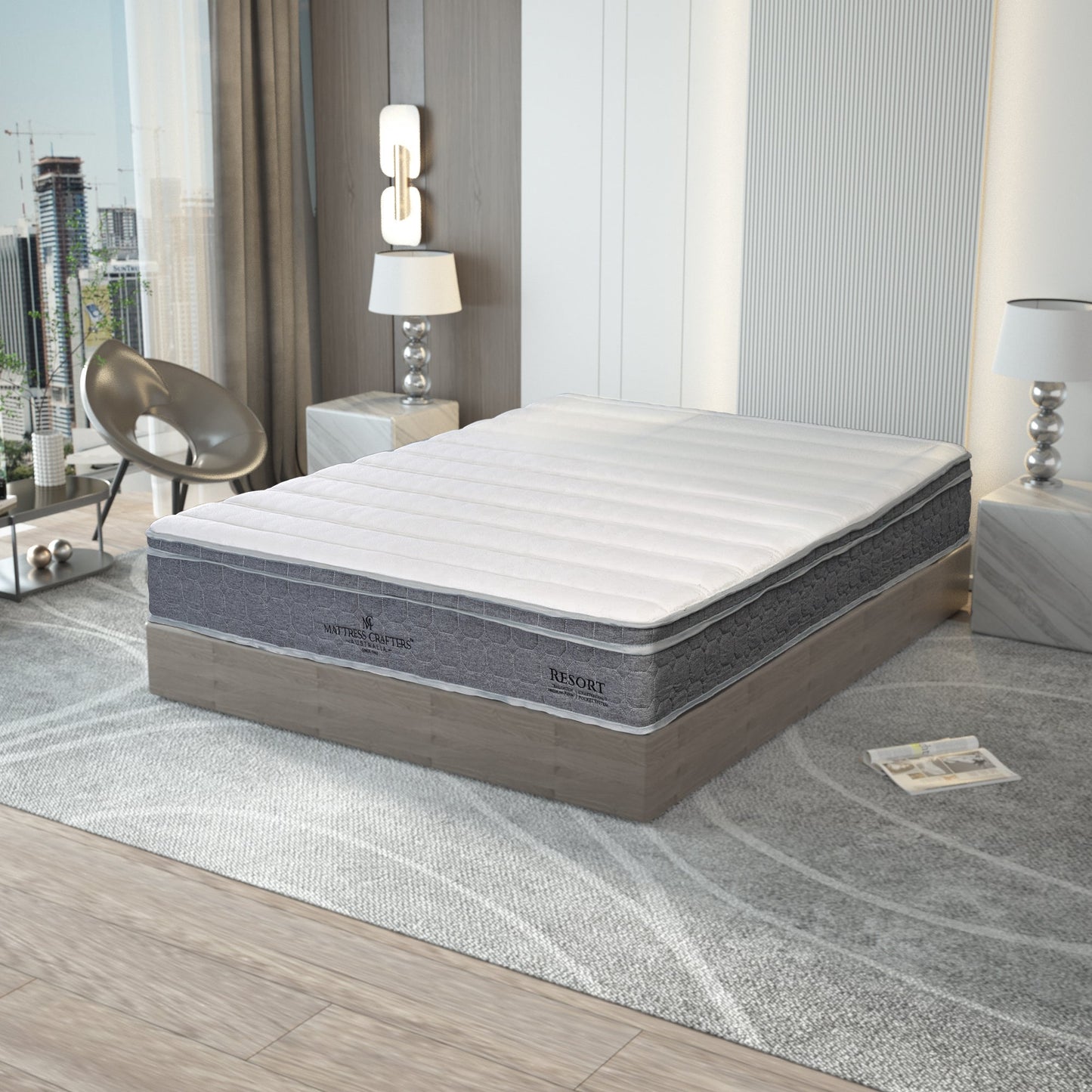 Resort King Single Mattress 7 Zone Pocket Spring