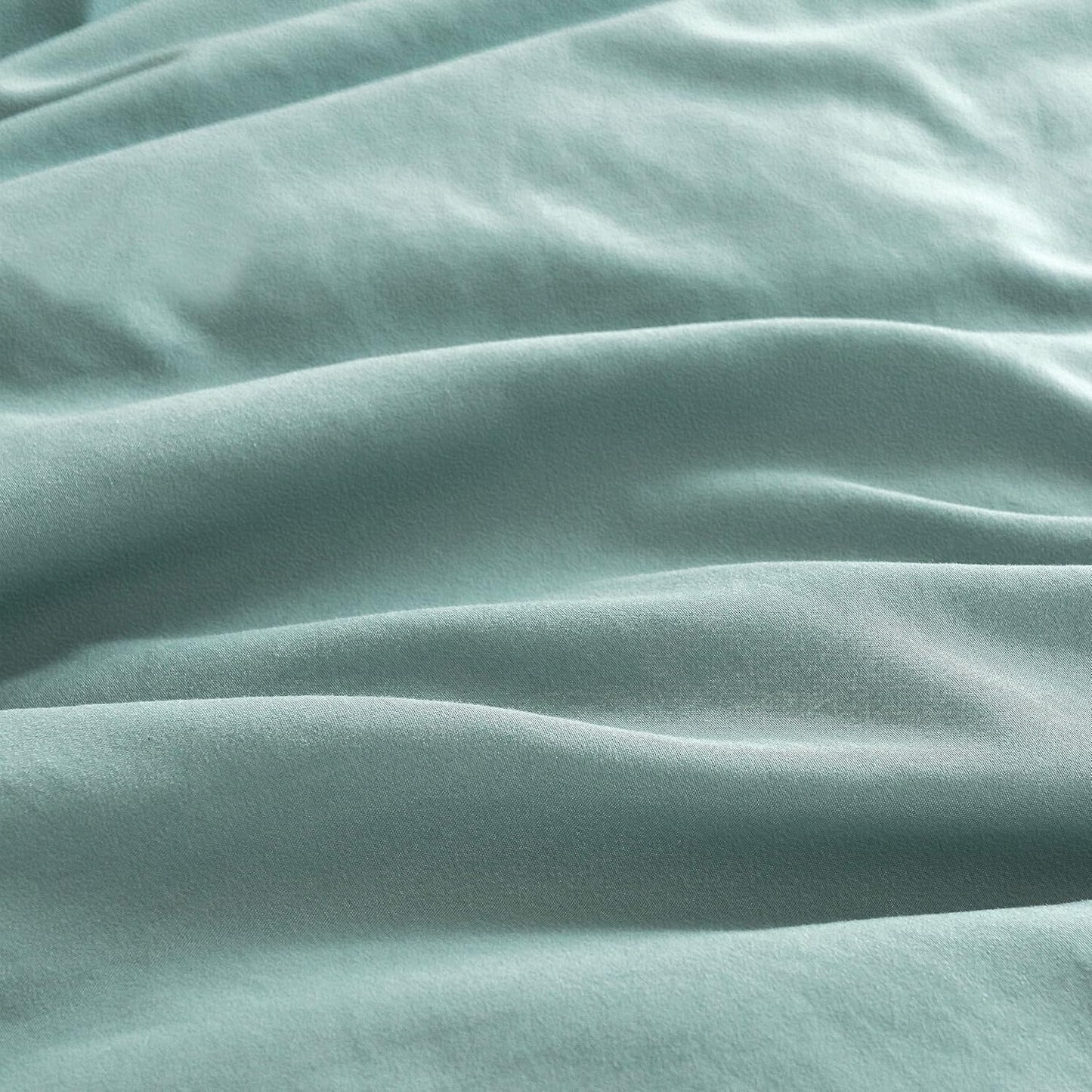 Vintage Washed Microfibre Sheet Set with 2 Pillowcases - Seafoam - Double